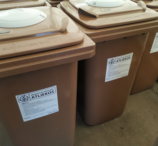 Maisto ir virtuvės atliekų surinkimo bandomojo projekto Šiaulių mieste rezultatai